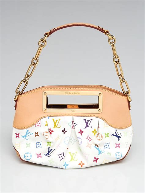 Louis Vuitton White Monogram Multicolore Judy PM Bag